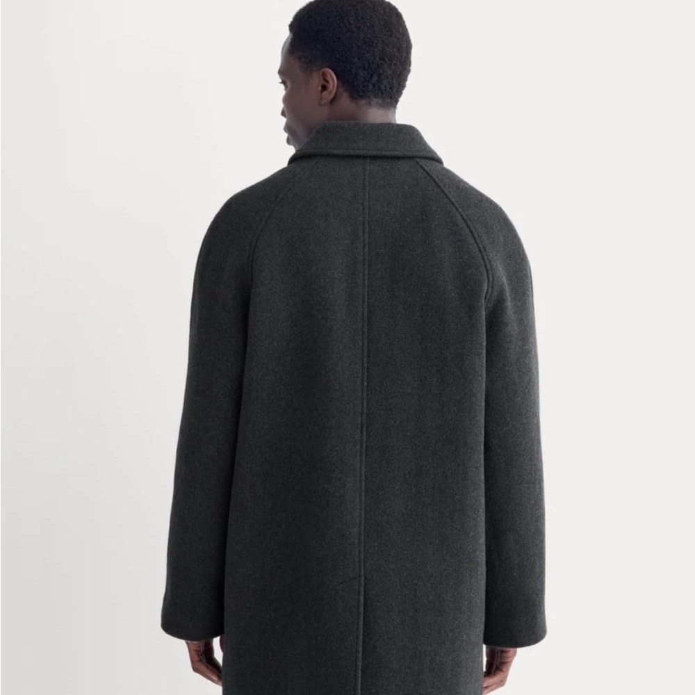 Everlane Men's Dark Wool Driving Coat - Picture 4 of 11